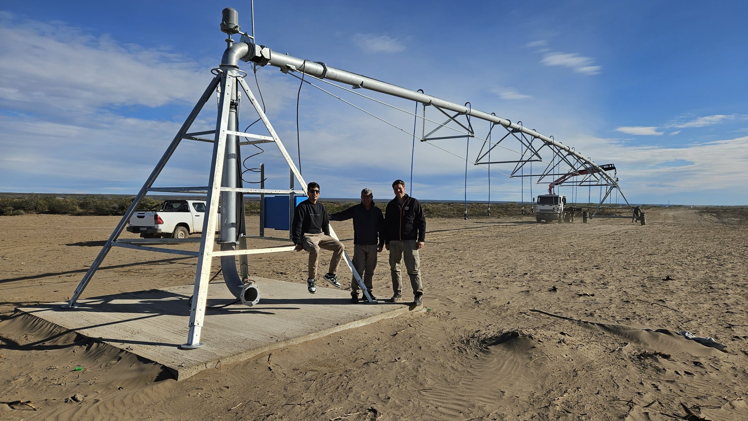 De izda a dcha. Nicolas García. Daniel García, Julián Leali