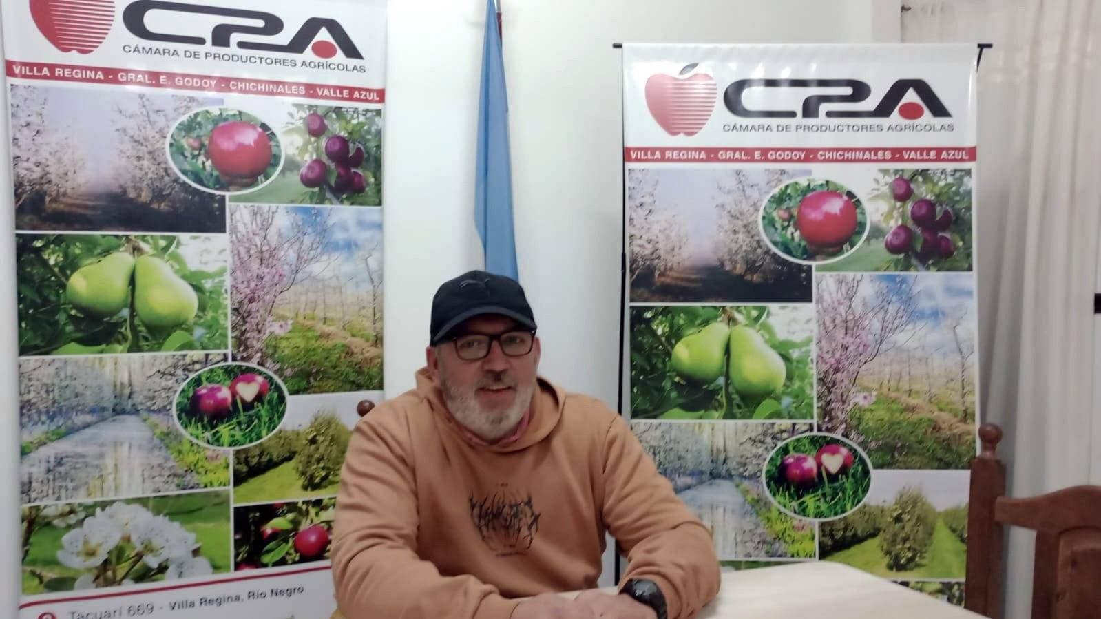 Mauricio Molinaro, presidente de la Cámara de Productores Frutícolas de Villa Regina, Chichinales, General Godoy y Valle Azul.